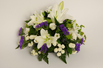 Картинка цветы букеты композиции букет лилии розы хризантемы