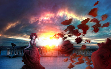 Картинка -Unsort+Креатив девушки unsort креатив закат