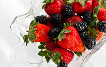 Картинка еда фрукты ягоды ежевика клубника