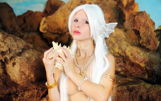 Обои картинки фото -Unsort Креатив, девушки, unsort, креатив, ракушка