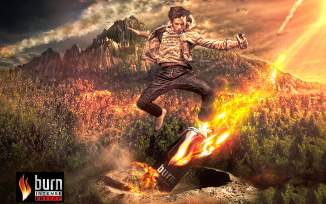 Обои картинки фото бренды, burn, берн