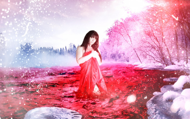 Обои картинки фото разное, компьютерный, дизайн, снег