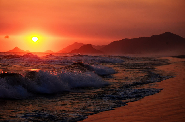 Обои картинки фото природа, восходы, закаты, солнце