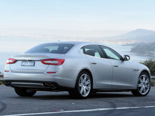 Картинка автомобили maserati 2014г au-spec серый quattroporte