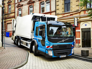 Картинка автомобили мусоровозы lec fe volvo rolloffcon