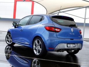 обоя автомобили, renault, синий, 2014г, au-spec, clio, gt