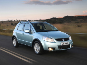 Картинка автомобили suzuki cерый za-spec sx4