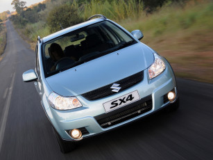 Картинка автомобили suzuki cерый za-spec sx4