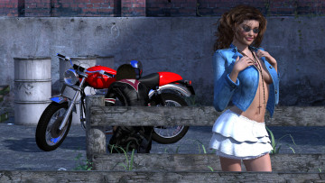 Картинка sarina 3д+графика people+ люди девушка взгляд улыбка