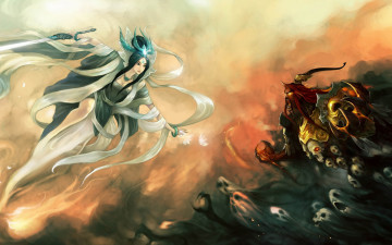 Картинка фэнтези красавицы+и+чудовища черепа демон призраки