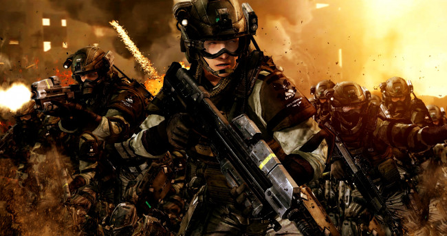 Обои картинки фото 3д графика, military, солдаты, люди, оружие