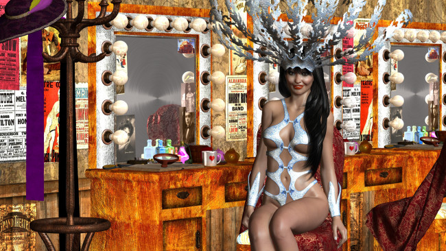 Обои картинки фото 3д графика, people , люди, девушка, взгляд, улыбка