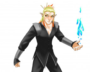 Картинка разное арты парень взгляд фон магия