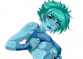 Картинка разное арты девушка взгляд фон