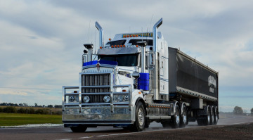 Картинка автомобили kenworth тягач седельный грузовик тяжелый