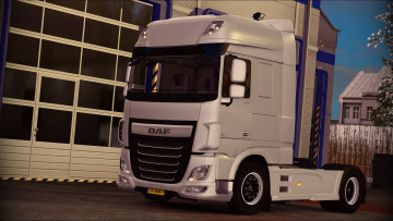 Картинка автомобили 3д седельный грузовик тяжелый тягач