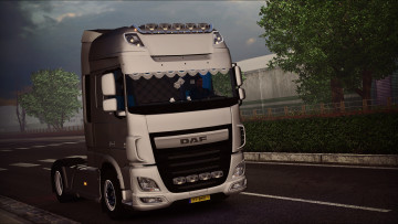 обоя автомобили, 3д, седельный, тягач, грузовик, тяжелый