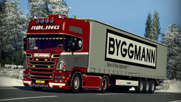 Картинка автомобили 3д тягач седельный грузовик тяжелый