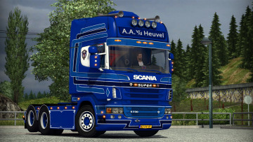 Картинка автомобили 3д тяжелый грузовик тягач седельный