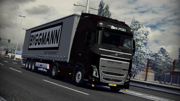 Картинка автомобили 3д тяжелый седельный грузовик тягач