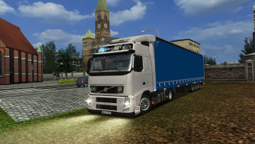 Картинка автомобили 3д грузовик тяжелый тягач седельный