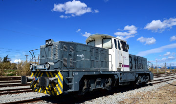 Картинка техника локомотивы рельсы дорога железная локомотив