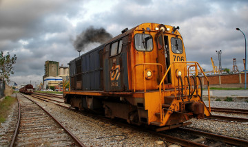 Картинка техника локомотивы железная дорога рельсы локомотив