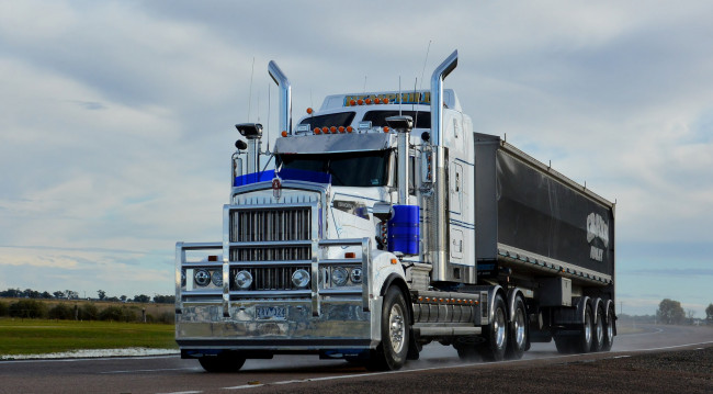 Обои картинки фото автомобили, kenworth, тягач, седельный, грузовик, тяжелый