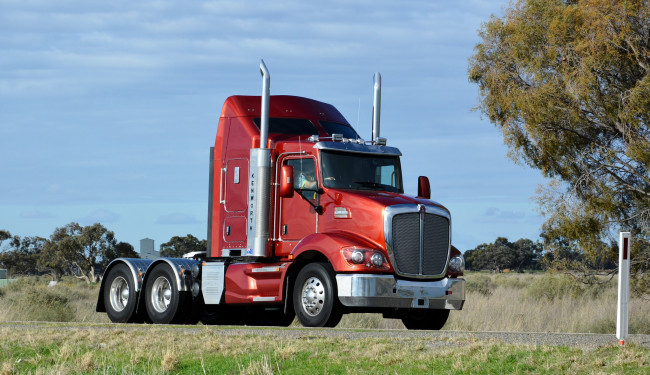 Обои картинки фото kenworth t409, автомобили, kenworth, тягач, седельный, грузовик, тяжелый