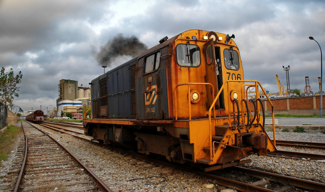 Обои картинки фото техника, локомотивы, железная, дорога, рельсы, локомотив