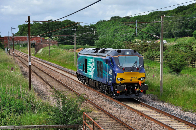 Обои картинки фото техника, локомотивы, дорога, железная, локомотив, рельсы