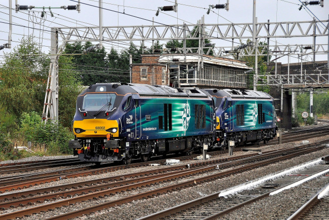 Обои картинки фото техника, локомотивы, локомотив, рельсы, дорога, железная