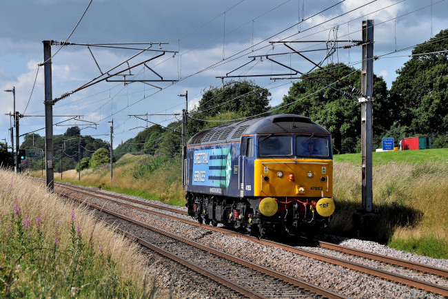 Обои картинки фото техника, локомотивы, локомотив, рельсы, дорога, железная