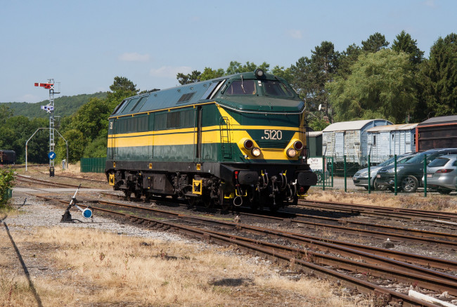 Обои картинки фото техника, локомотивы, локомотив, рельсы, дорога, железная