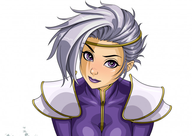 Обои картинки фото разное, арты, девушка, взгляд, фон