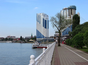 Картинка краснодар города -+улицы +площади +набережные город кубань река набережная