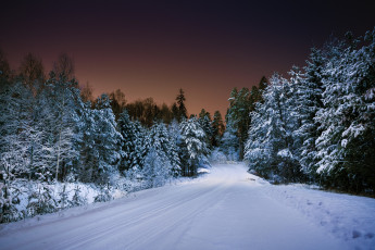 Картинка природа зима простор