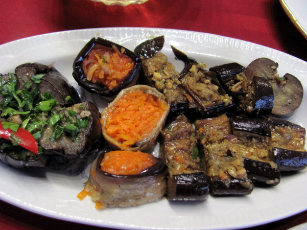 Обои картинки фото еда, баклажаны, закуска