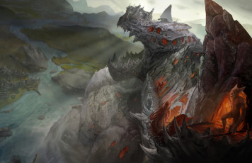 Картинка фэнтези существа фон