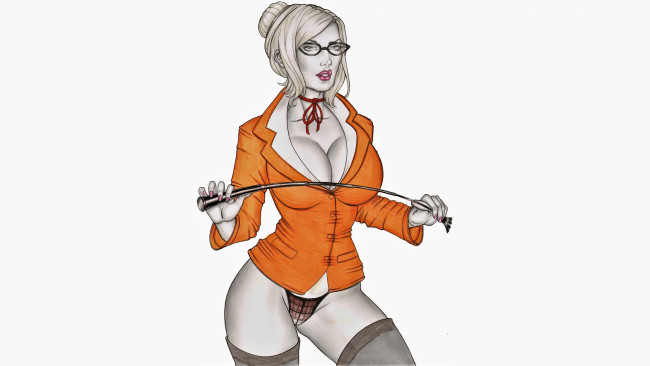 Обои картинки фото рисованное, elberty oliveira, девушка, фон, пиджак, хлыст