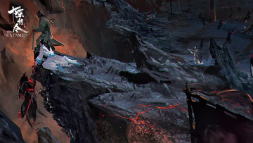 Картинка рисованное кино +мультфильмы вэй усянь лань ванцзы цзян чэн скала