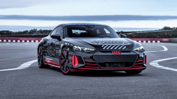 Картинка audi+rs+e-tron+gt автомобили audi темный трек