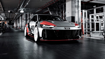 обоя audi rs6 gto concept, автомобили, audi, белый, цех, завод
