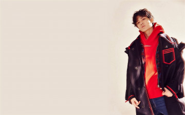 Картинка мужчины hou+ming+hao актер куртка толстовка