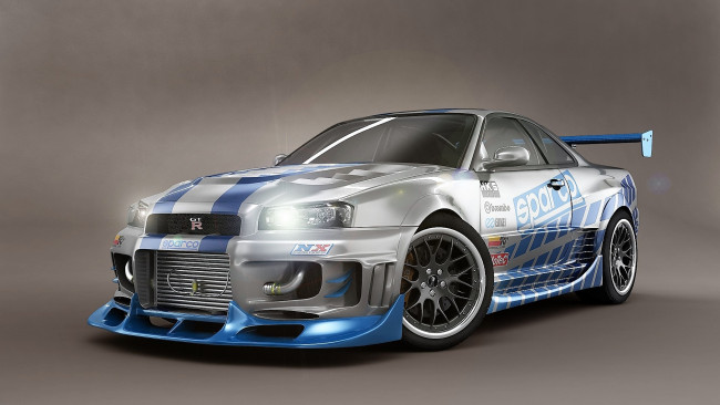 Обои картинки фото автомобили, виртуальный тюнинг, серебристый