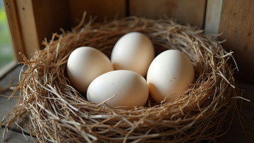 Картинка еда яйца гнездо белые