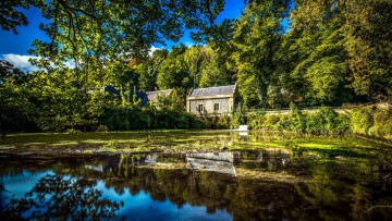 Картинка mill+pond west+sussex england города -+здания +дома mill pond west sussex