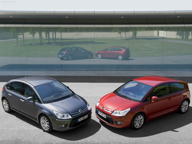 Обои картинки фото citroen, c4, 2009, автомобили