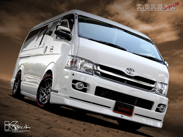 Обои картинки фото toyota, hiace, wide, автомобили