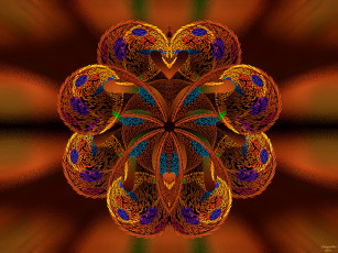 Картинка 3д графика fractal фракталы